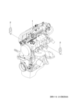 MOTOR [MOTOR COMÚN] Chevrolet Spark + Matiz (M200) [GEN] UNIDAD DEL MOTOR(T3)  (1115)