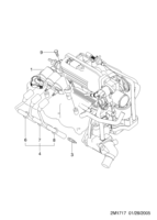 ENGINE [ENGINE ELECTRIC] Chevrolet MATIZ + SPARK (M200) [EUR] IGNITION CABLE(T3)  (1717)