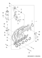 MOTOR [COLECTOR DE ADMISIÓN Y ESCAPE] Chevrolet Spark + Matiz (M200) [GEN] COLECTOR DE ADMISIÓN(T4)  (1526)