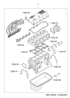 MOTOR [COMMON DO MOTOR] Chevrolet Spark + Matiz (M200) [GEN] KIT DE REPARAÇÃO(T4)  (1146)