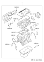 MOTOR [MOTOR COMÚN] Chevrolet MATIZ + SPARK (M200) [EUR] KIT DE REPARACIÓN(T3)  (1145)
