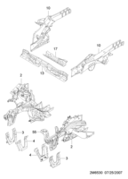 CARROSSRIE&EXTERIEUR [SOUBASSEMENT] Chevrolet MATIZ + SPARK (M200) [EUR] CADRE  (6530)