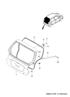 BODY&EXTERIOR [SIDE&REAR BODY] Chevrolet MATIZ + SPARK (M200) [EUR] TAILGATE PANEL  (6441)