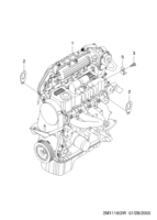 ENGINE [ENGINE COMMON] Chevrolet MATIZ + SPARK (M200) [EUR] ENGINE UNIT(T4)  (1116)