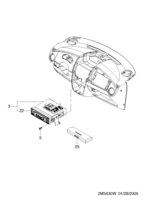 ELECTRICAL EQUIPMENTS [ELECTRICAL PARTS] Chevrolet MATIZ + SPARK (M200) [EUR] AUDIO SYSTEM  (5430)