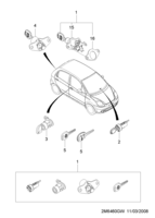 BODY&EXTERIOR [SIDE&REAR BODY] Chevrolet MATIZ + SPARK (M200) [EUR] CAR LOCK  (6460)