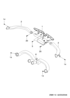 HEATER&AIR CONDITIONER [AIR DUCT] Chevrolet Spark + Matiz (M200) [GEN] AIR DISTRIBUTOR  (8110)