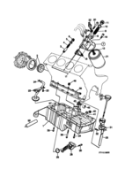 Engine [Lubrication system] Saab SAAB 9000 Oil pump, oil filter,, (1985-1989) , TURBO