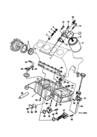 Motor [Sistema de lubricación] Saab SAAB 9000 Bomba de aceite, filtro - motor, (1985-1989) , I