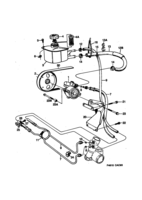 Front wheel suspension [Steering device] Saab SAAB 9000 Pump, hydraulic oil, (1990-1993)