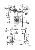 Freins [Circuit de frein au pied] Saab SAAB 9000 Conduites de frein ABS - Mark IV, (1993-1993)