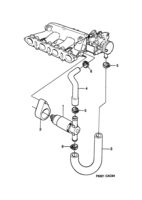 Engine [Inlet and exhaust system] Saab SAAB 9000 IAC, (1994-1998) , 4-CYL TURBO