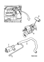 Motor [Sistema de admisión y de escape] Saab SAAB 9000 IAC - 6 cilindros, (1994-1998) , 6-CYL