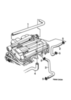 Engine [Cooling system] Saab SAAB 9000 Pre-heating - Throttle body, (1994-1998) , I
