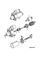 Electrical, general [Starter motor] Saab SAAB 9000 Starter motor - 6-cylinder, (1994-1998) , 6-CYL