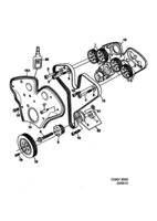 Motor [Cuerpo del motor] Saab SAAB 9000 Transmisión - 6 cilindros, (1994-1998) , 6-CYL