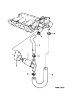 Engine [Inlet and exhaust system] Saab SAAB 9000 IAC, (1990-1993) , B234TURBO
