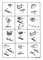 Electrical, connector [Wiring and fuses] Saab SAAB 9000 Connector housing etc, (1994-1994)