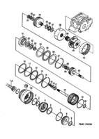 Transmission [Gear box, automatic] Saab SAAB 9000 Gears, pinion - Part 2, (1994-1998) , A