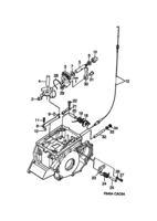 Transmission [Gear box, automatic] Saab SAAB 9000 Controls in gear box, (1994-1998) , A