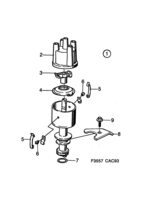 Electrical, general [Ignition system] Saab SAAB 9000 Ignition distributor, (1990-1993) , I