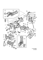 Engine [Inlet and exhaust system] Saab SAAB 9000 Intake manifold - 6-cylinder, (1994-1998) , 6-CYL