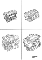 Engine [Short block] Saab SAAB 9000 Short engine - Engine, (1994-1998)