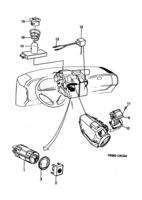 Eléctrico, generalidades [Otros equipos eléctricos] Saab SAAB 9000 Sensores ACC, (1994-1998)