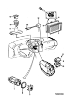 Système électrique, généralités [Autre équipement électrique] Saab SAAB 9000 Capteurs ACC, (1990-1993)