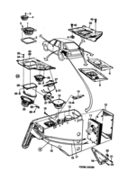 Système électrique, généralités [Autre équipement électrique] Saab SAAB 9000 Haut-parleur, (1990-1993)