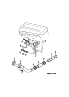 Motor [Sistema de lubricación] Saab SAAB 9000 Tubo de aceite, (1994-1998) , TURBO