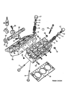 Motor [Cuerpo del motor] Saab SAAB 9000 Culata - 6 cilindros, (1994-1998) , 6-CYL