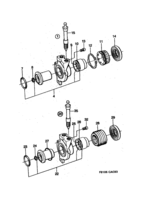 Transmission [Gear box, manual] Saab SAAB 9000 Release bearing - Slave cylinder, (1990-1993) , M
