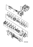 Transmission [Gear box, automatic] Saab SAAB 9000 Gears, pinion - Part 1, (1990-1993) , A