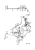Système électrique, généralités [Autre équipement électrique] Saab SAAB 9000 Ensemble lave-glace, (1985-1989)