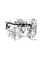 Eléctrico, generalidades [Conductos y fusibles] Saab SAAB 9000 Motor, (1989-1989) , Tambien válido para SE 1988B.
