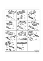 Electrical, connector [Wiring and fuses] Saab SAAB 9000 Connector housing etc, (1997-1998)