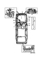 Eléctrico, generalidades [Conductos y fusibles] Saab SAAB 9000 Compartimento principal y compartimento motor, (1992-1992) , B202