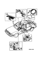 Eléctrico, generalidades [Conductos y fusibles] Saab SAAB 9000 Compartimento, (1992-1992)