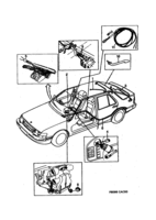 Système électrique, généralités [Conduites et fusibles] Saab SAAB 9000 Compartiment, (1993-1993)
