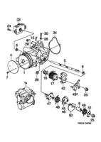 Engine [Inlet and exhaust system] Saab SAAB 9000 Throttle body - 4-cylinder, (1994-1998) , 4-CYL