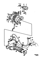 Engine [Supercharging system] Saab SAAB 9000 Turbocharger - T25, TD04, (1990-1993) , TURBO