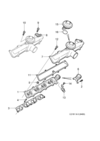 Engine [Inlet and exhaust system] Saab SAAB 9-3 (9400) Inlet pipe, (1998-2001) , 4-CYL,DIESEL, -12020000
