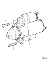 Electrical, general [Starter motor] Saab SAAB 9-3 (9400) Starter motor, (2000-2000) , B235R,B205L,B205R