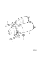 Electrical, general [Starter motor] Saab SAAB 9-3 (9400) Starter motor, (1999-1999) , B235R