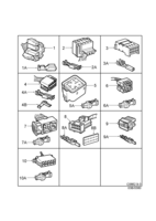 Electrical, connector [Wiring and fuses] Saab SAAB 9-3 (9400) Connector housing etc - 8-pin-10-pin, (2001-2003)