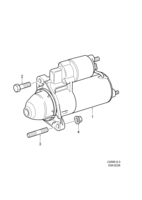 Electrical, general [Starter motor] Saab SAAB 9-3 (9400) Starter motor, (2001-2003) , PETROL