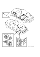 Système électrique, généralités [Conduites et fusibles] Saab SAAB 9-3 (9440) Compartiment - Toit et arrière, (2011-2012) , 4D,5D,CV