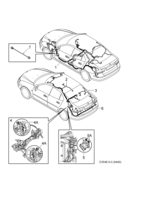 Système électrique, généralités [Conduites et fusibles] Saab SAAB 9-3 (9440) Compartiment - Toit et arrière, (2006-2006) , 4D,5D,CV