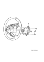 Front wheel suspension [Steering device] Saab SAAB 9-3 (9440) Steering wheel, (2003-2012) , 4D,5D,CV